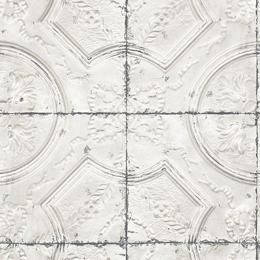 Susanna Vintage Tin Tile Wallpaper