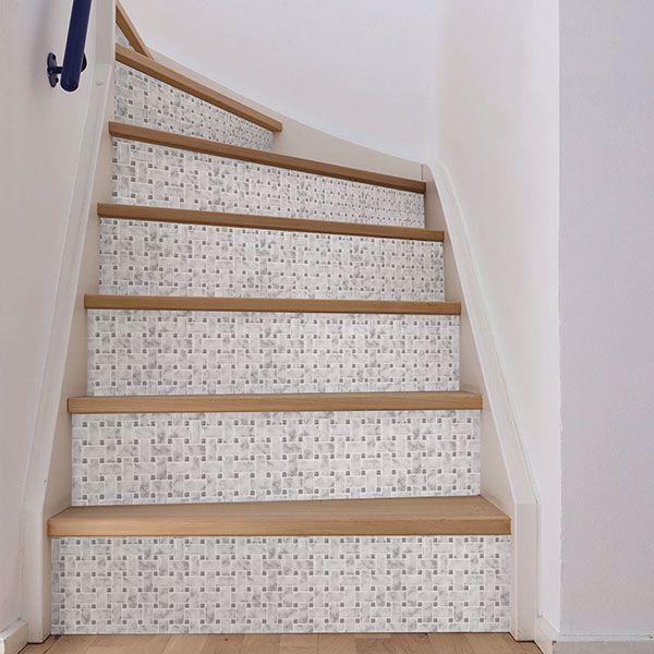 Basketweave Carrara Peel & Stick Backsplash