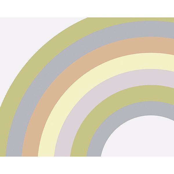 Pastel Rainbow Wall Mural