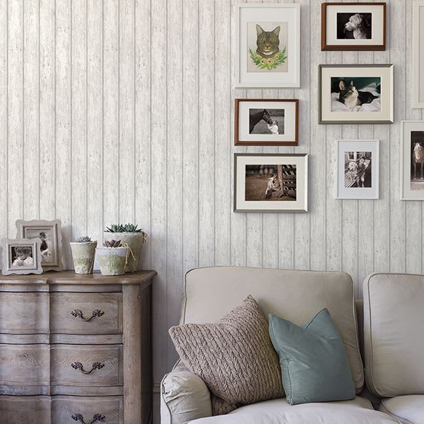 Jack Weathered Clapboards Wallpaper
