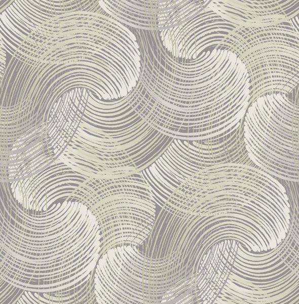 Karson Swirling Geometric Wallpaper