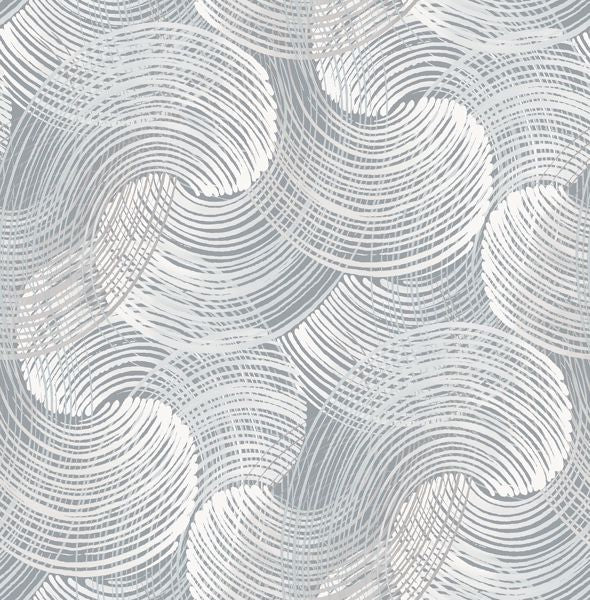 Karson Swirling Geometric Wallpaper