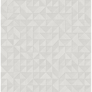 Gallerie Beige Geometric Wood Wallpaper