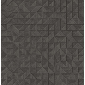 Gallerie Beige Geometric Wood Wallpaper