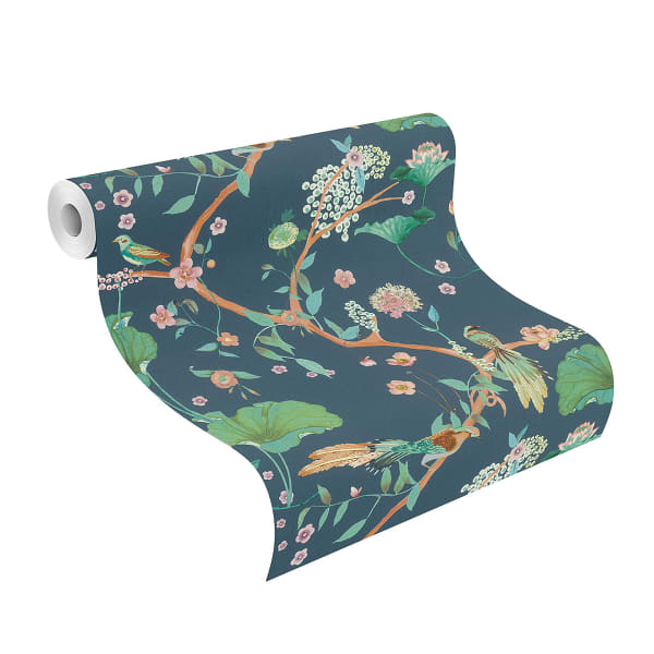 Asa Blue Whimsical Trail Wallpaper