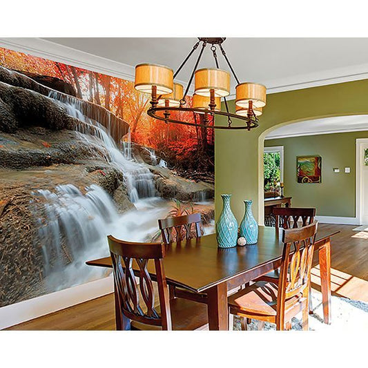 Autumn Waterfall Wall Mural