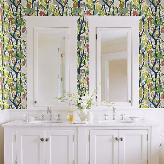 Melodi Multicolor Vintage Wallpaper