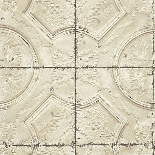 Susanna Vintage Tin Tile Wallpaper