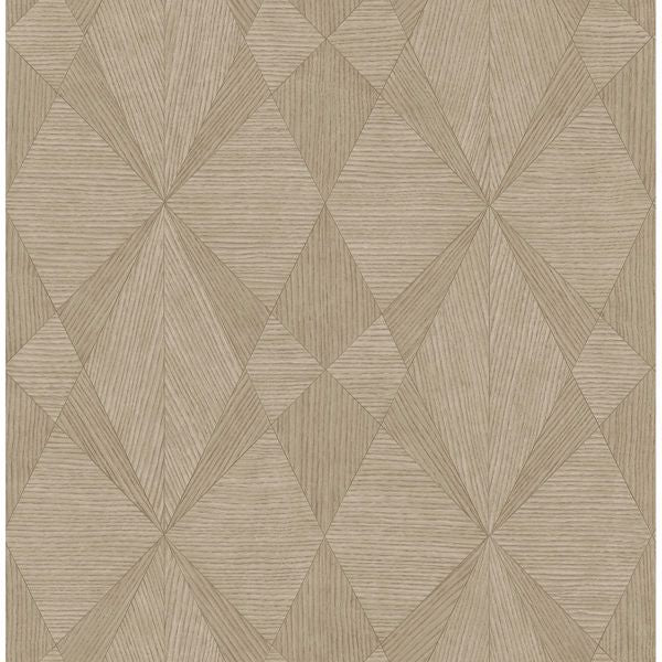 Intrinsic Geometric Wood Wallpaper
