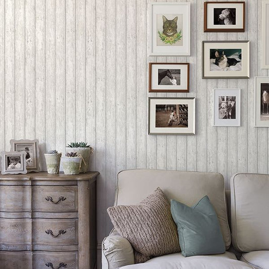 Jack Weathered Clapboards Wallpaper