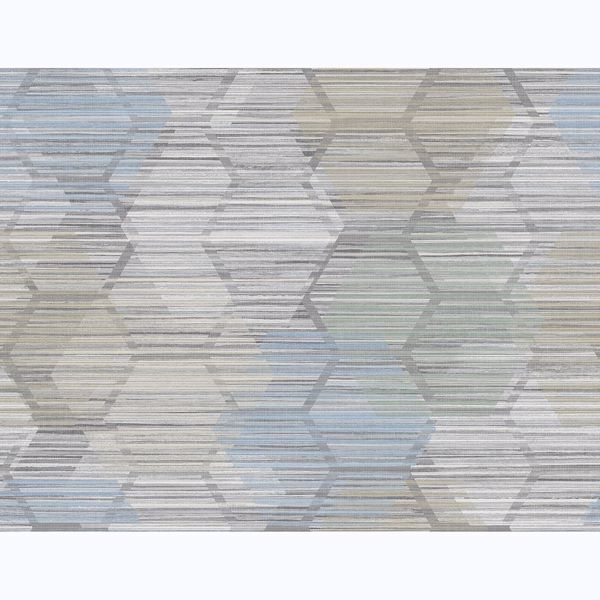 Jabari Geometric Faux Grasscloth Wallpaper