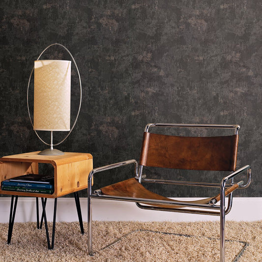 Jet Charcoal Texture Wallpaper