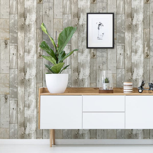 Driftwood Peel and Stick Wallpaper