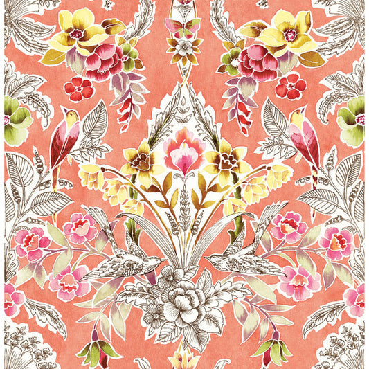 Peach Summer Love Peel and Stick Wallpaper