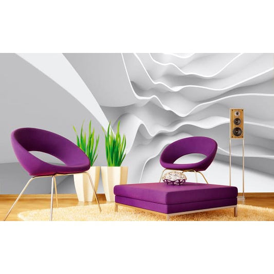 Futuristic Wave Wall Mural