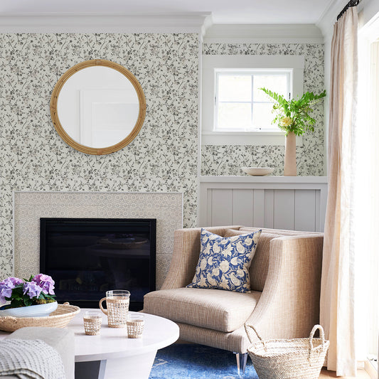 Glinda Floral Trail Wallpaper