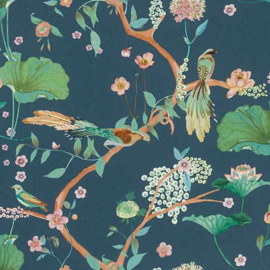 Asa Blue Whimsical Trail Wallpaper