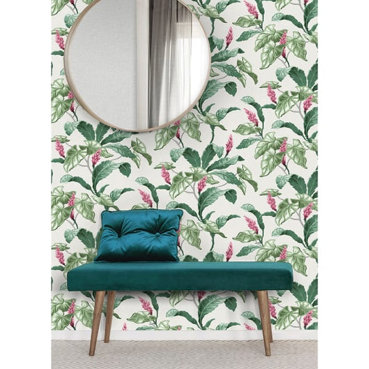 Meridian Parade  Tropical Leaves Wallpaper