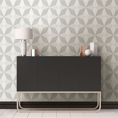 Valiant Grasscloth Geometric Wallpaper