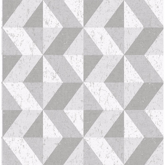 Cerium Concrete Geometric Wallpaper