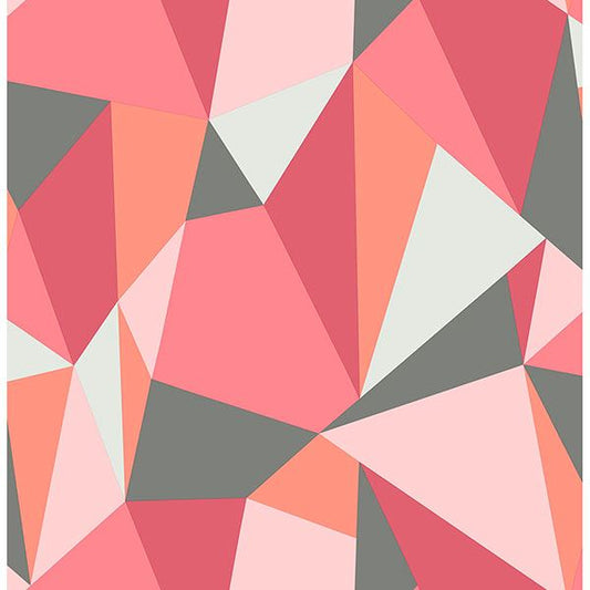 Kline Pink Facet Wallpaper