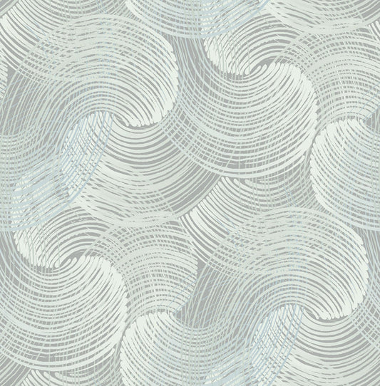 Karson Swirling Geometric Wallpaper