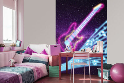 NEON KIDS GUITAR WALL MURAL