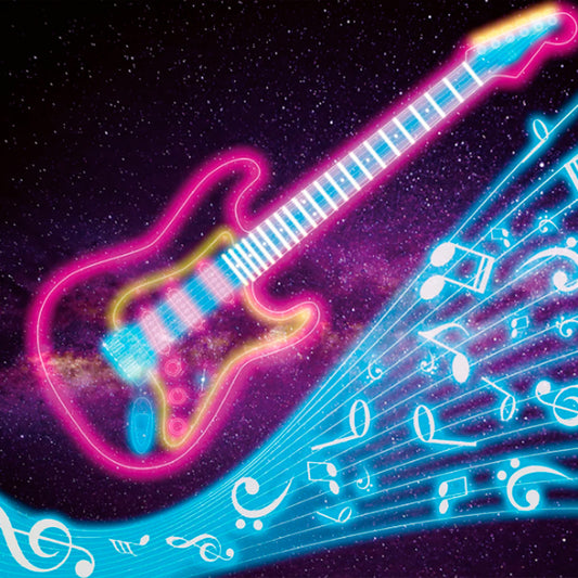 NEON KIDS GUITAR WALL MURAL